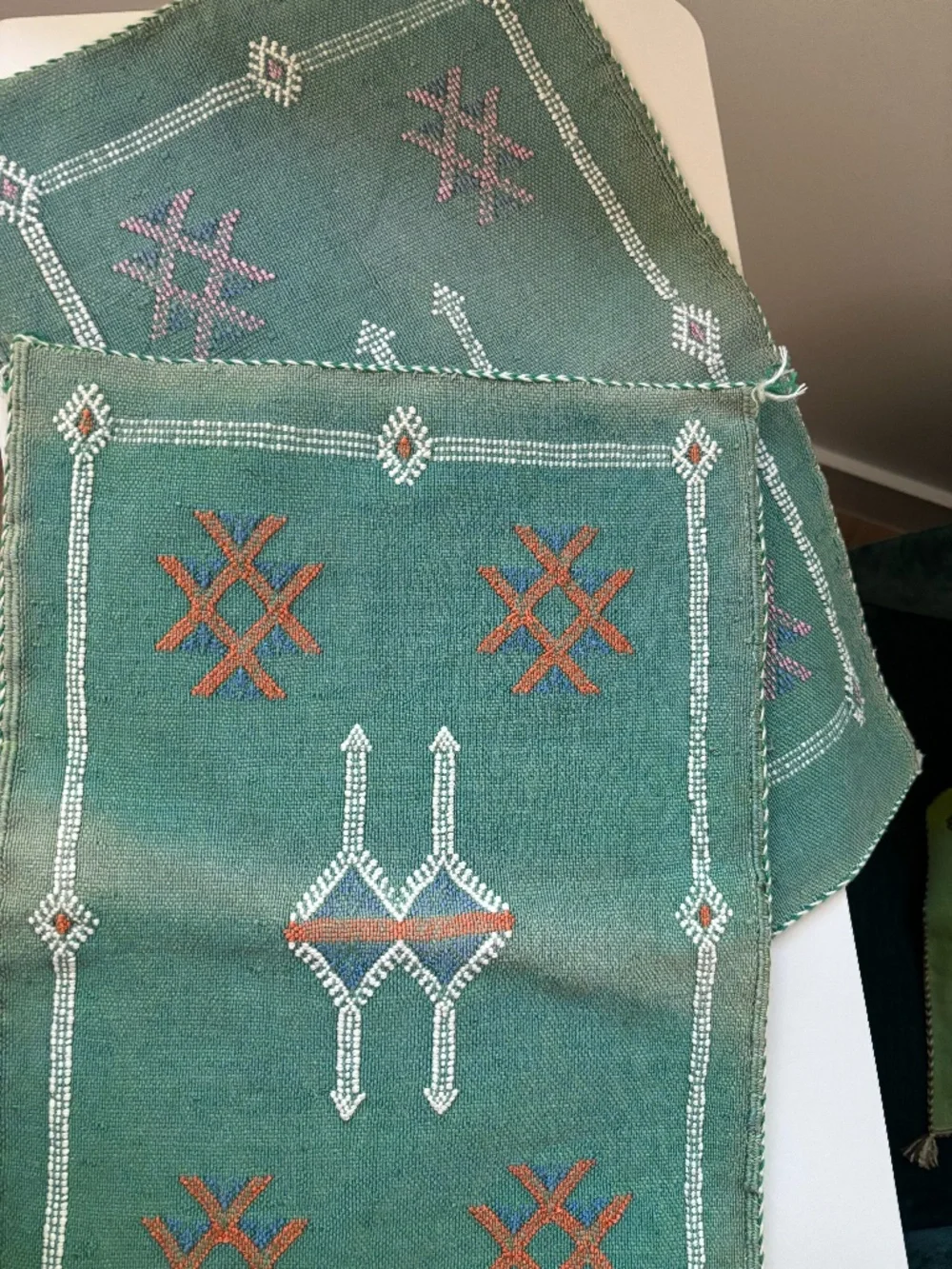 2 Moroccan Cushion Covers - hand made, purchased in Morocco